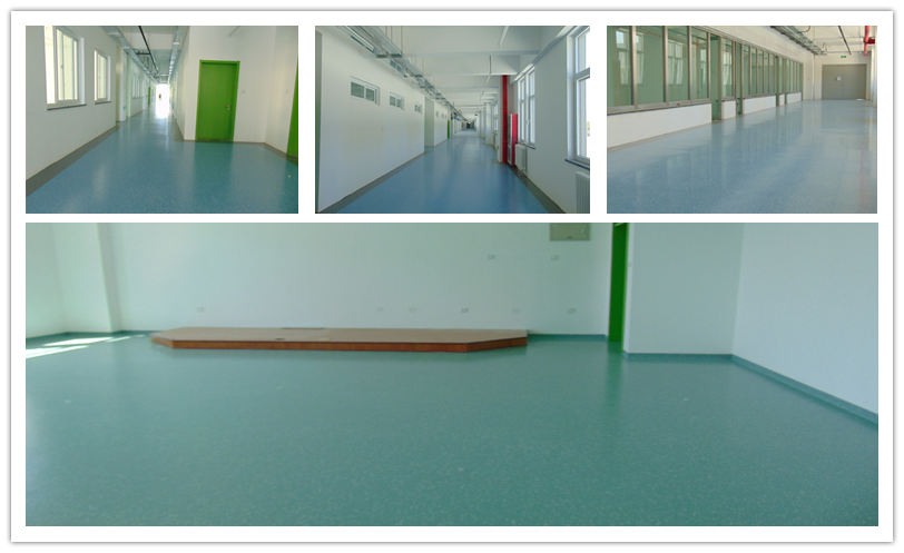 hammered matte rubber floor