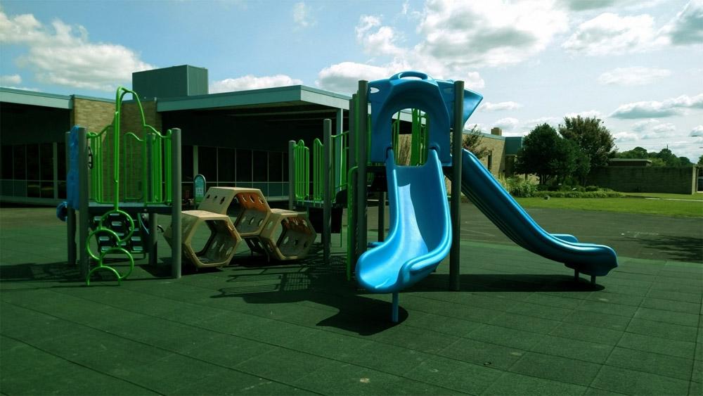 Non-Slip Rubber Playground Floor Tiles
