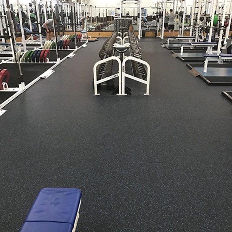 Interlocking sports rubber flooring