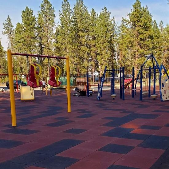 Eco-Friendly Non-Slip Rubber Playground Floor Tiles