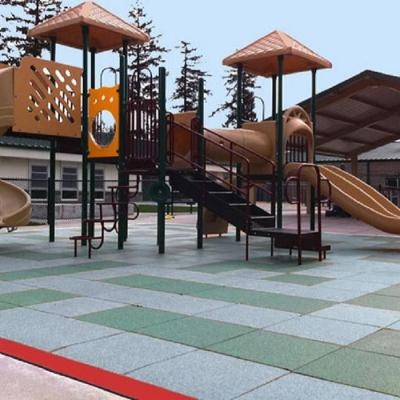Interlocking Rubber Playground Flooring